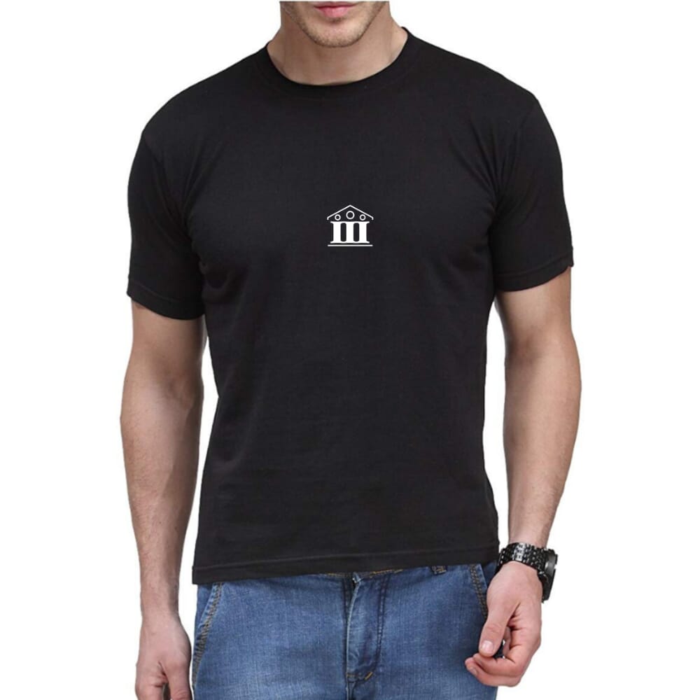 iii ICON W Crew Neck Black Tshirt