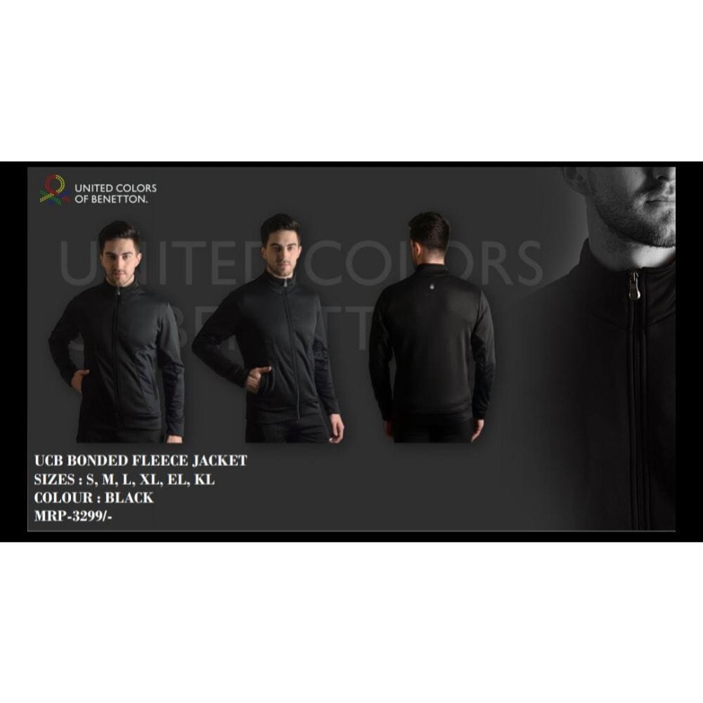 Benetton bonded fleece jacket sales