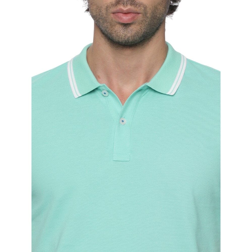 Allen Solly Polo T-shirt Men- Turquoise Green