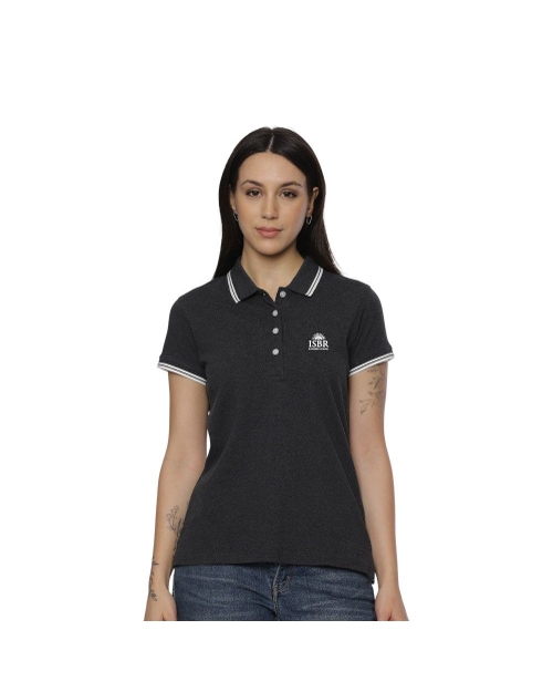 Allen Solly Polo T-shirt Women- Charcoal Grey
