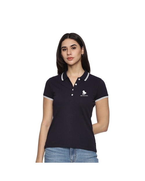 Allen Solly Polo T-shirt Women- Navy Blue