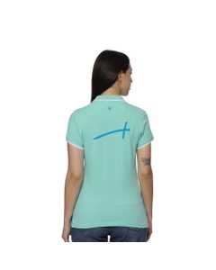 Allen Solly Polo T-shirt Women- Turquoise Green SW