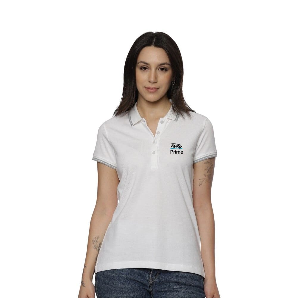 Allen Solly Polo T-shirt Women- White SW