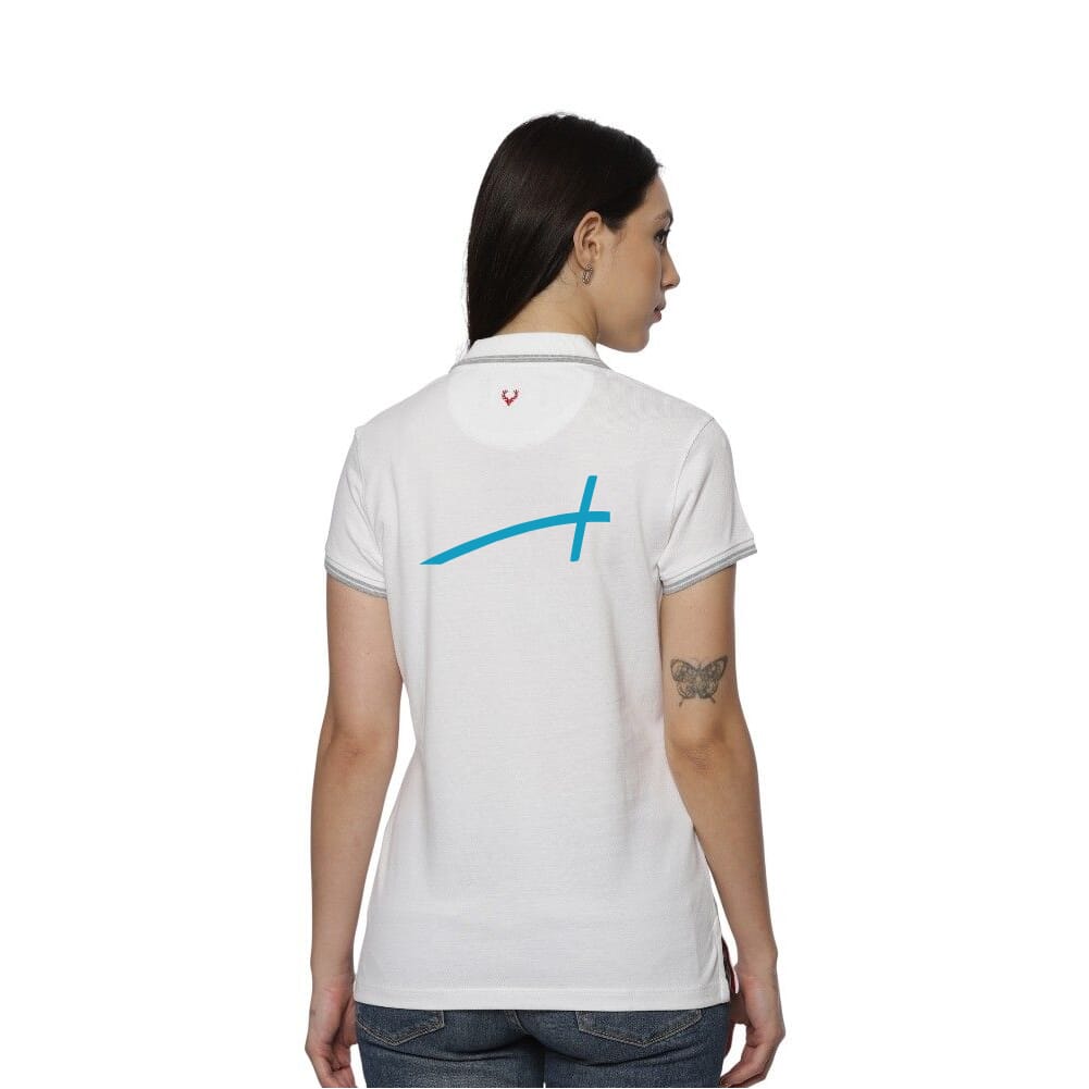 Allen Solly Polo T-shirt Women- White SW