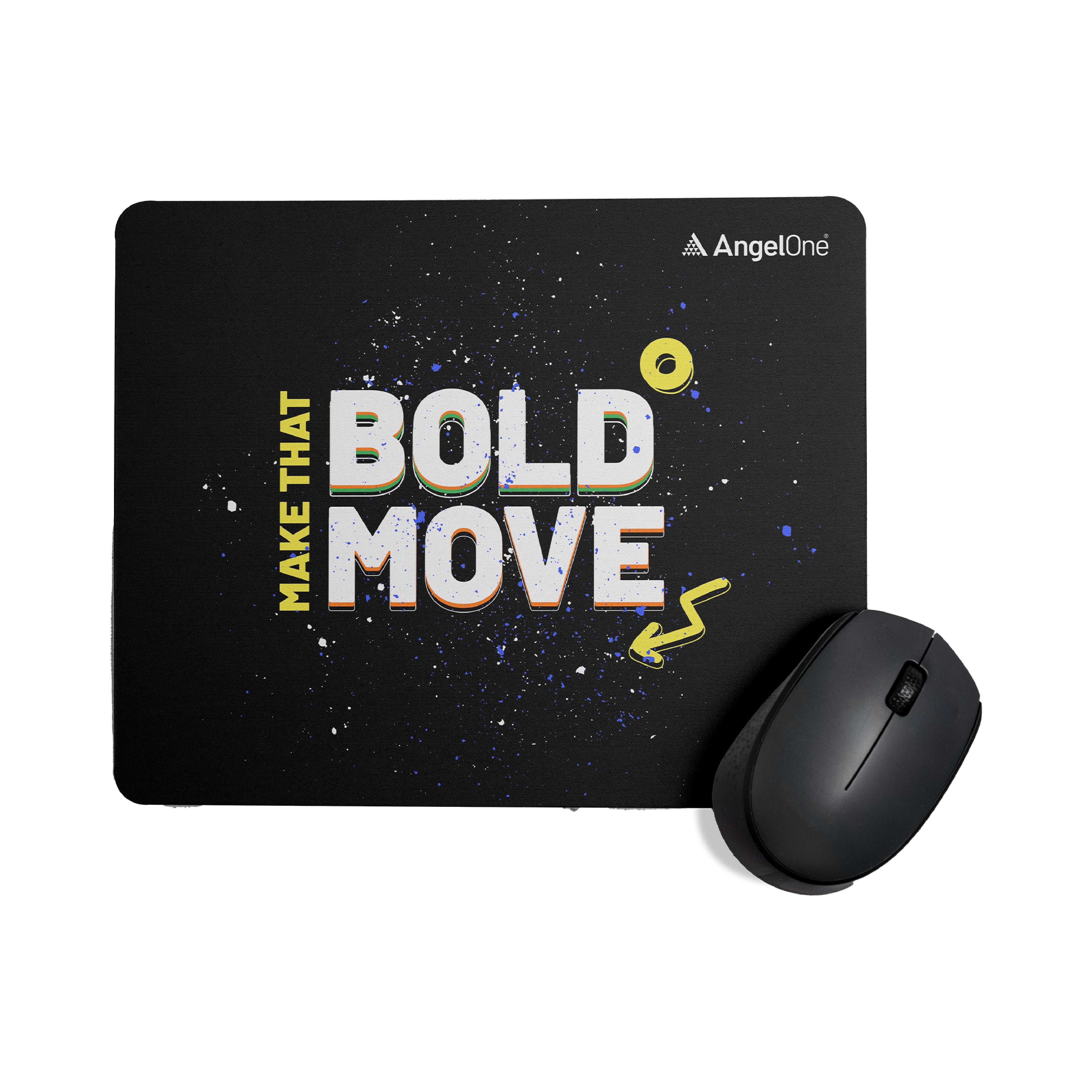 Bold Move Mouse Pad - Black