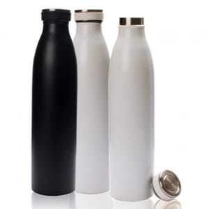 Cola Stainless Steel Hot & Cold Water Bottle White 750ml