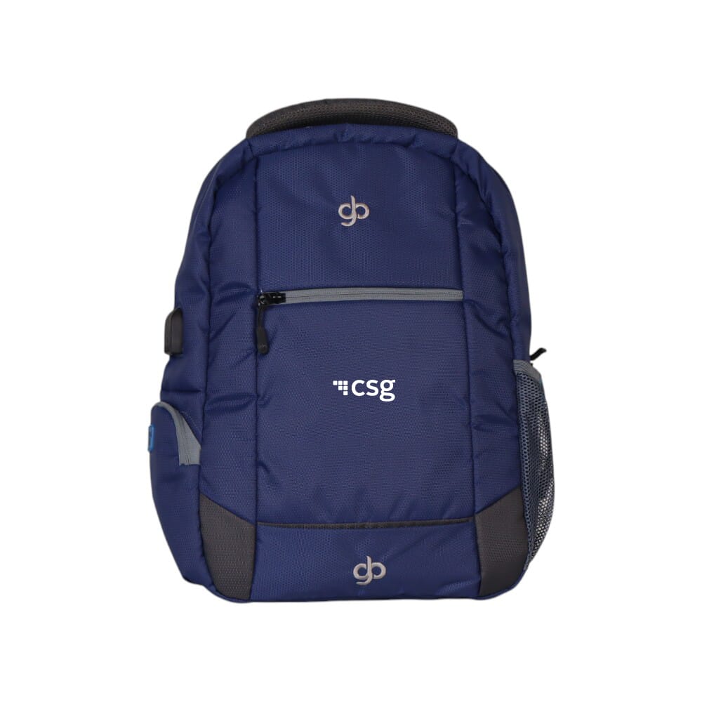 Greys&Blues Jadia Laptop Bag-Blue with Black- 22L