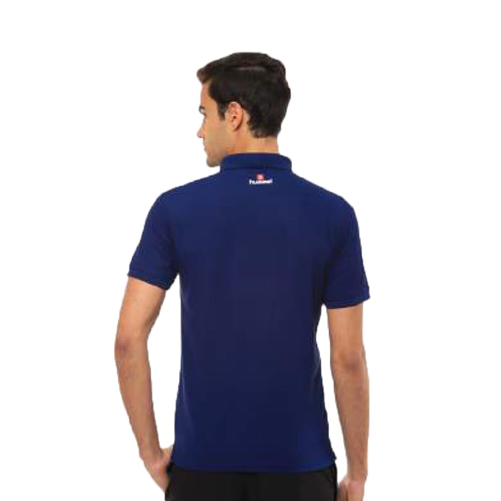 Hummel Jaye Polo Poly Tshirt-Navy Blue