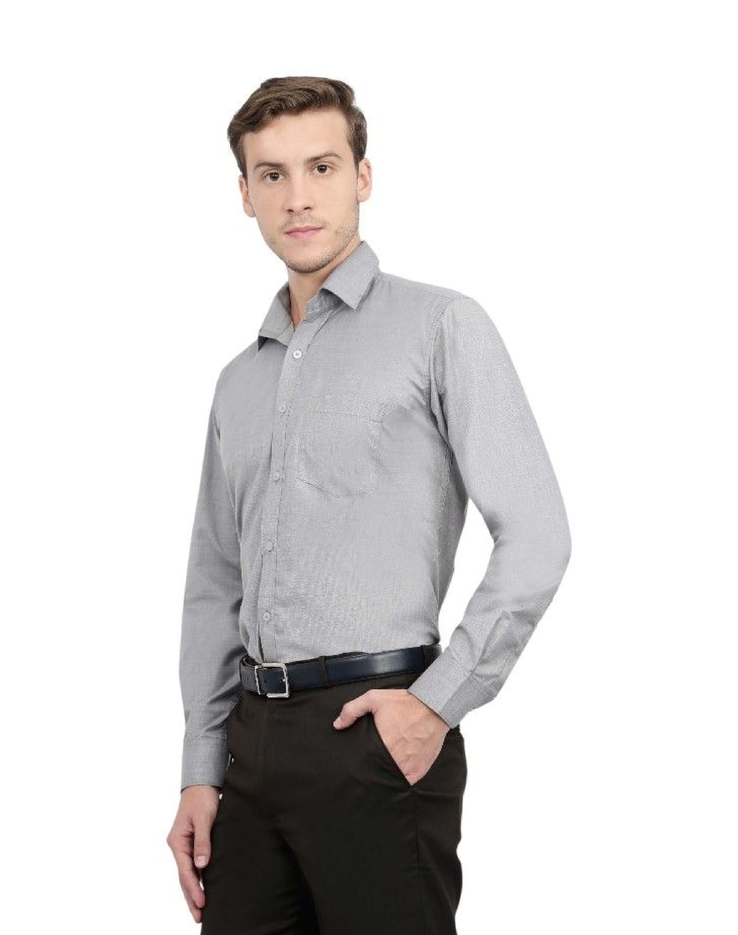 Scott Formal Shirt- Dark Grey