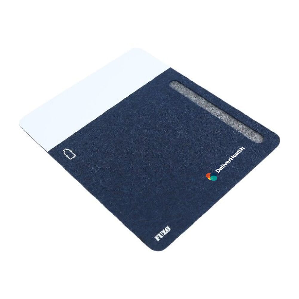 Fuzo Slick Mouse Pad with Erasable Writing Pad & Pen- Navy Blue