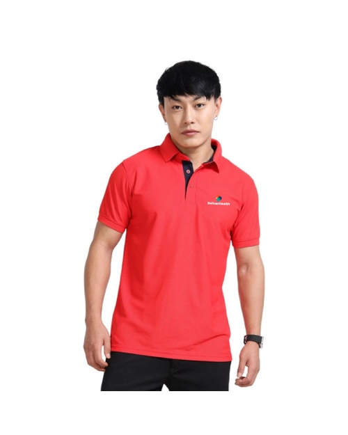 Greys&Blues AeroPiq Polo Tshirt- Red