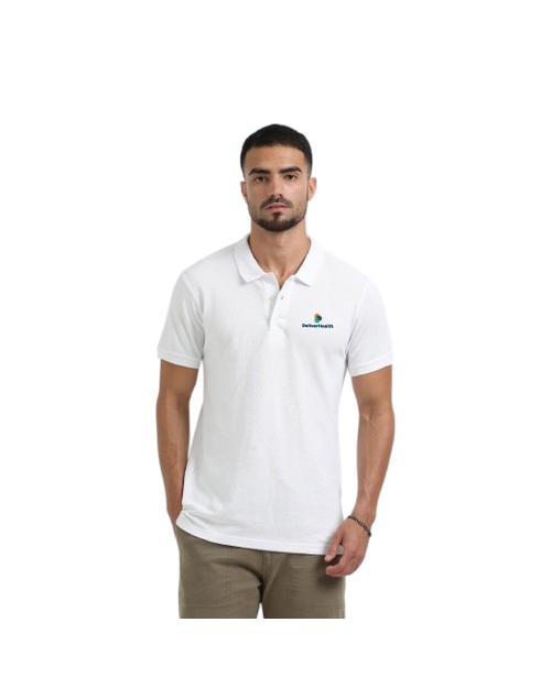 Greys&Blues Organic Polo Plain Tshirt- White