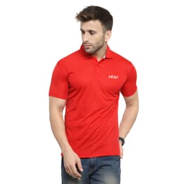 AWG Crackle Dryfit Polo T-Shirt - Red