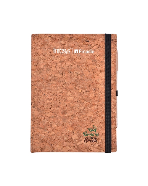 EcoKraft Eco Friendly Notebook- Natural Cork- A5- 210 Pages