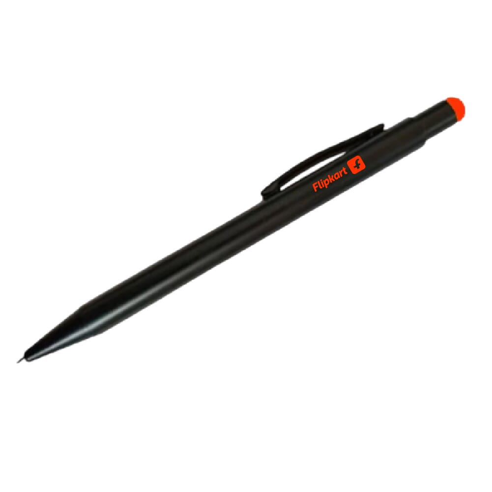Lumi Metal Pen- Black with Orange