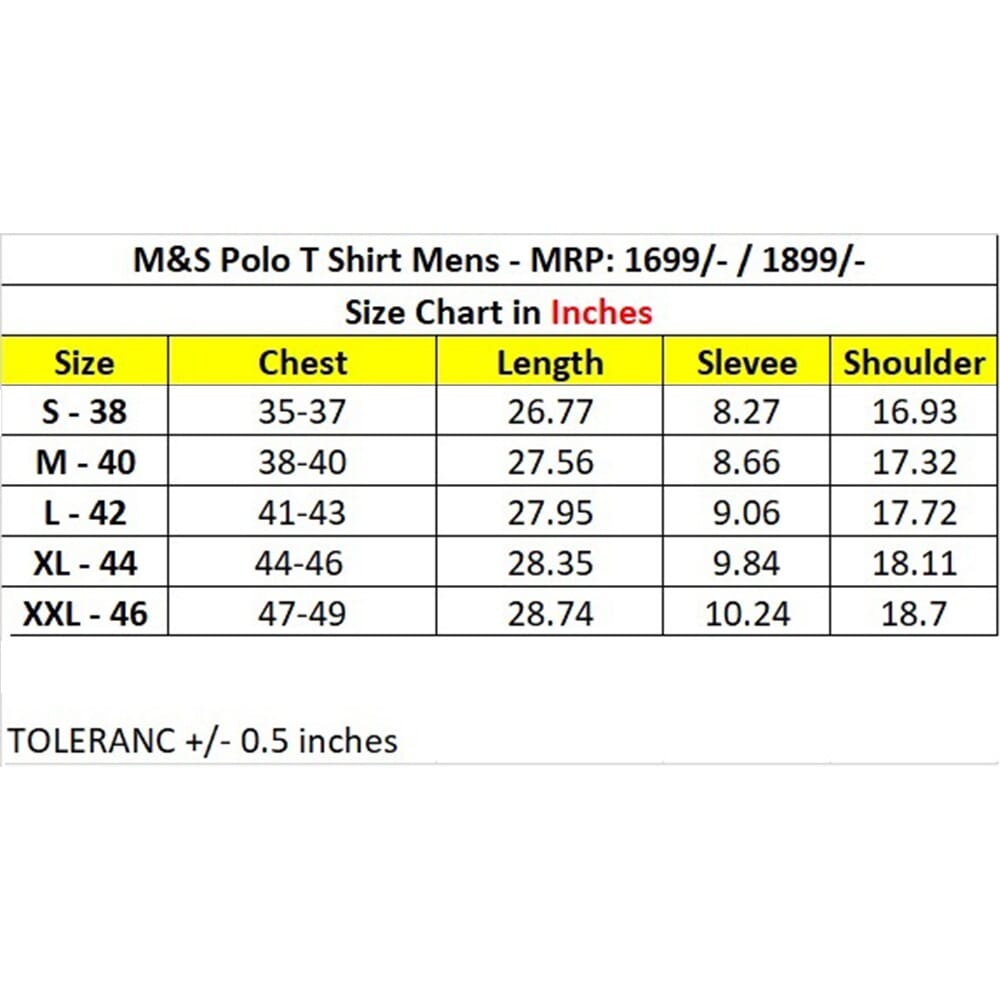 M & S Diversity Polo T-shirt Without Tipping -  Black