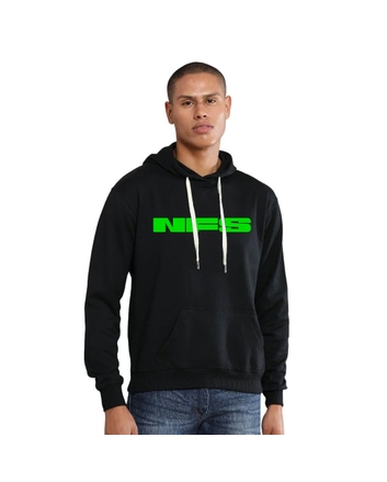 NFS3 Goodie Hoodie Plain-Black with Green