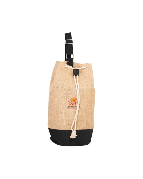 Oblique Banyan Drawstring Jute Bag