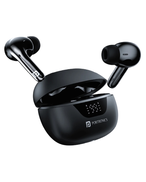 Portronics Harmonics Twins 28 Earbuds - Black