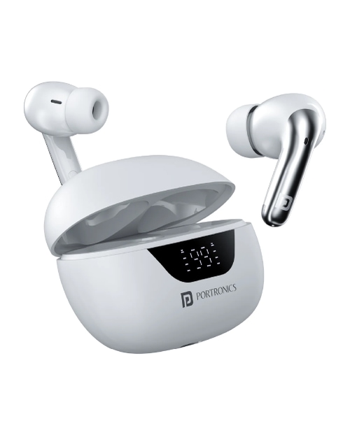 Portronics Harmonics Twins 28 Earbuds - White