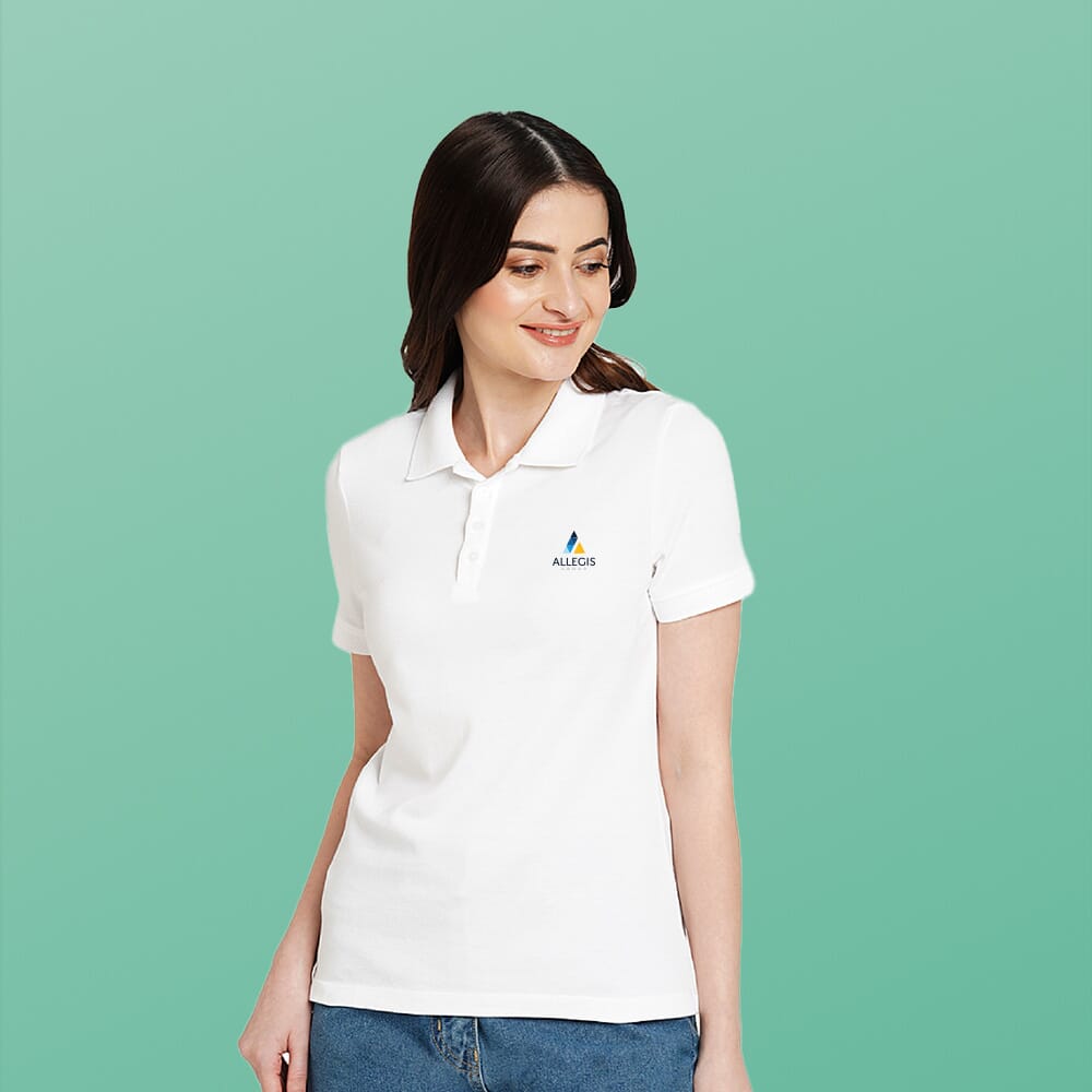 Jack and Jones Veramoda Women s Polo T shirt White